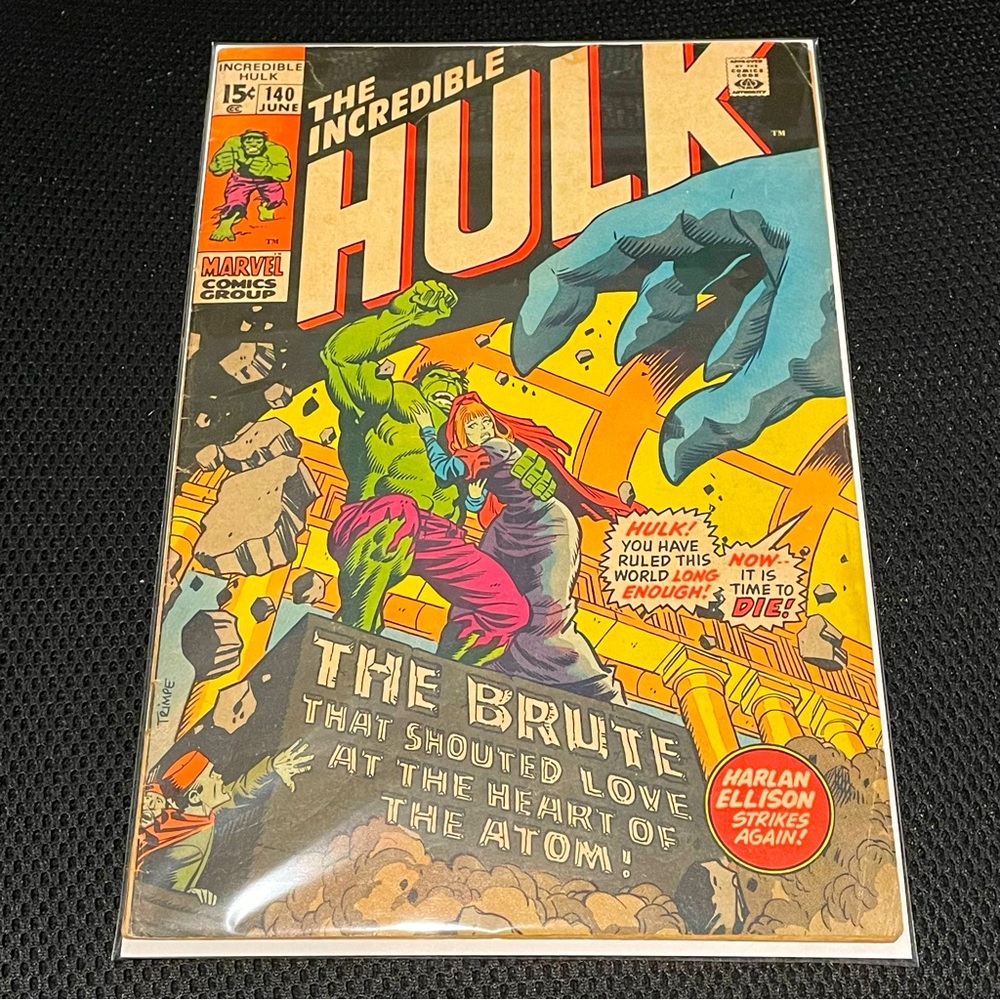VINTAGE 1971 MARVEL THE INCREDIBLE HULK 1st App Jarella Bronze Age Comic #140